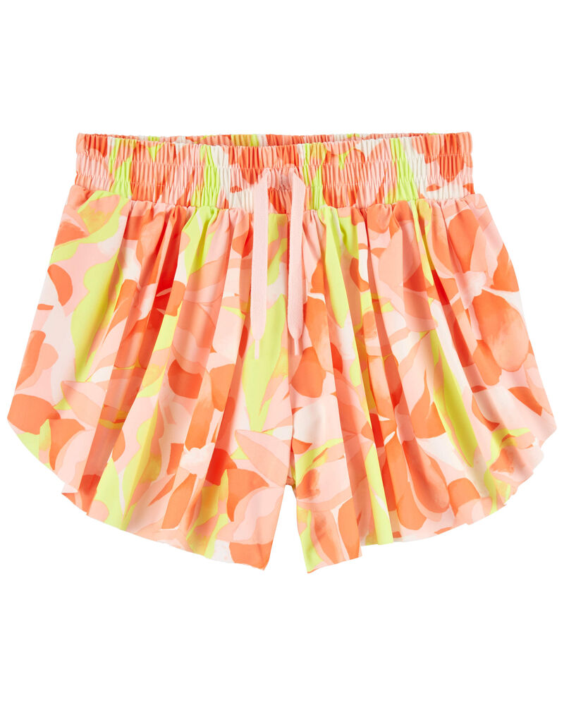 Kid Floral Pull-On Flip Shorts, image 1 of 3 slides