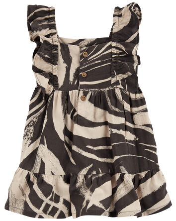 Baby Zebra Print Dress Made With LENZING™ ECOVERO™ , 