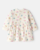 Baby Girl Floral Dress - Ivory, image 2 of 5 slides