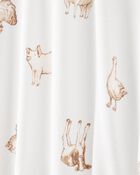 Toddler Farm Animals Print PurelySoft 2-Piece Pajamas - Ivory, image 2 of 4 slides