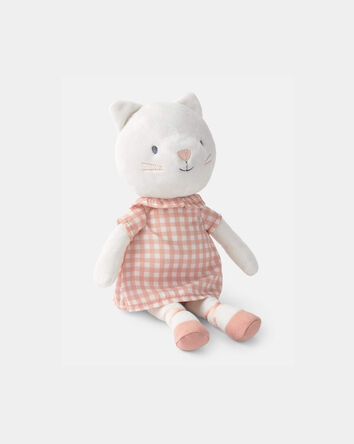 Kitten Dress-Up Plush Toy - Pink/White, 