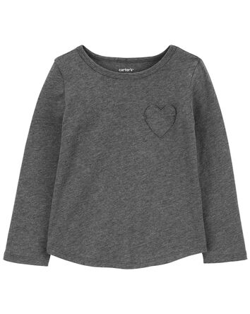 Heart Long-Sleeve Jersey Tee, 