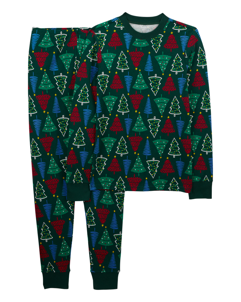 Adult 2 Piece Christmas Tree 100 Snug Fit Cotton Pajamas