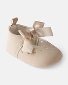 Baby Girl Bow Casual Shoes - Brown, image 1 of 6 slides