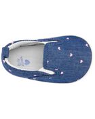 Baby Chambray Heart Slip-On Soft Shoes, image 4 of 7 slides