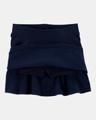 Toddler Girl Ponte Knit Uniform Skort - Navy, image 2 of 6 slides