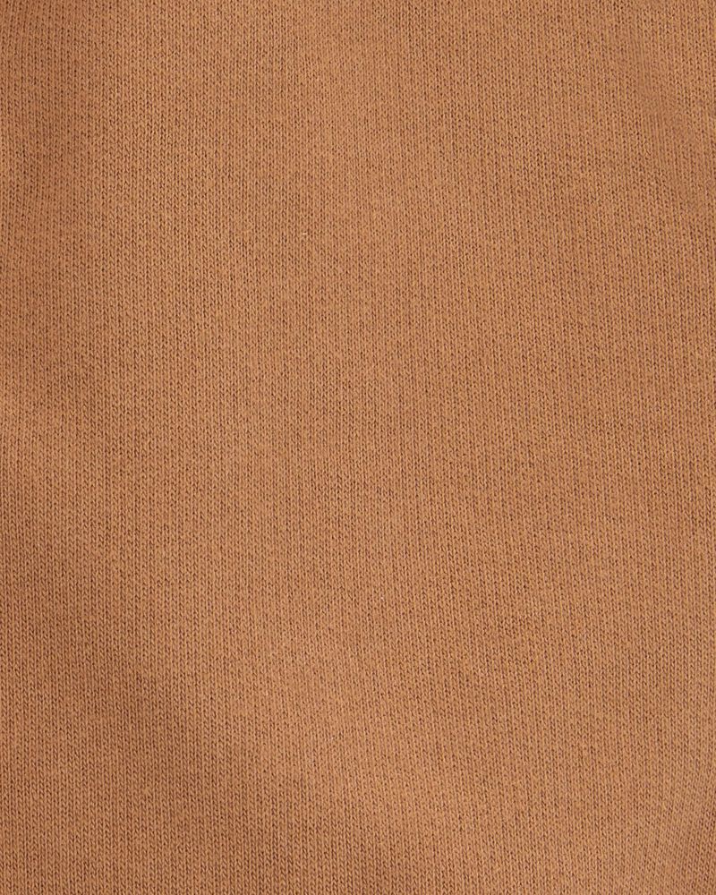 Toddler Pull-On French Terry Rec Shorts - Brown, image 6 of 7 slides