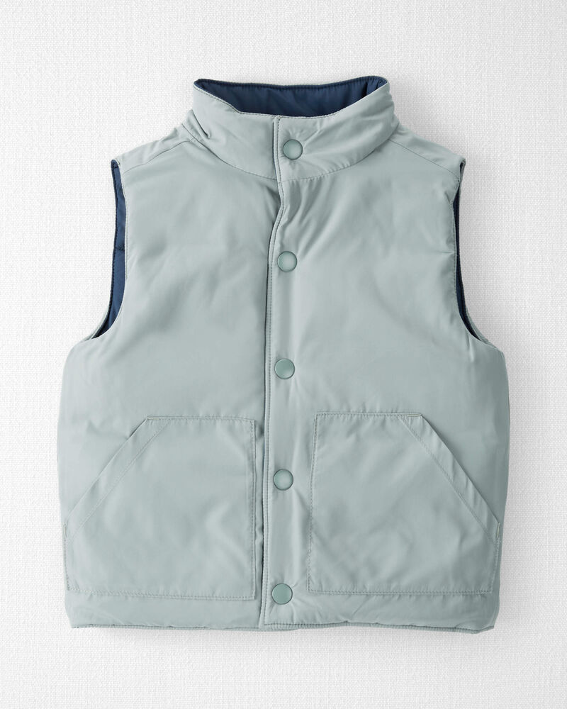 Toddler 2-in-1 Puffer Vest Made with Recycled Materials, image 2 of 4 slides
