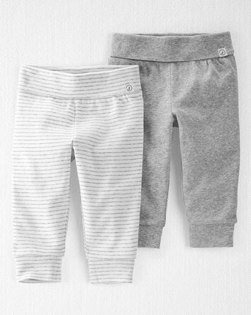 Baby 2-Pack Organic Cotton Joggers, 