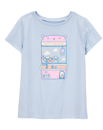 Girls Capy-Grabba Short-Sleeve Graphic Tee - Blue, 