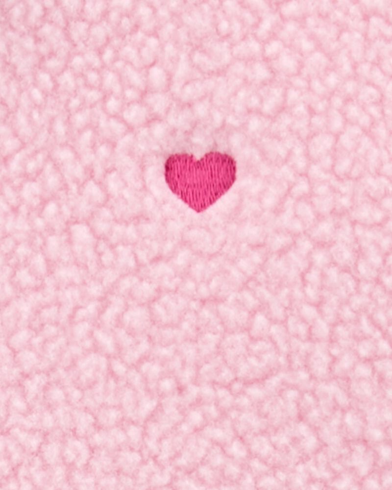 Toddler Embroidered Teddy-Fleece Jacket, image 2 of 3 slides
