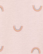 Baby Preemie Rainbow Cotton Sleeper Gown, image 5 of 5 slides