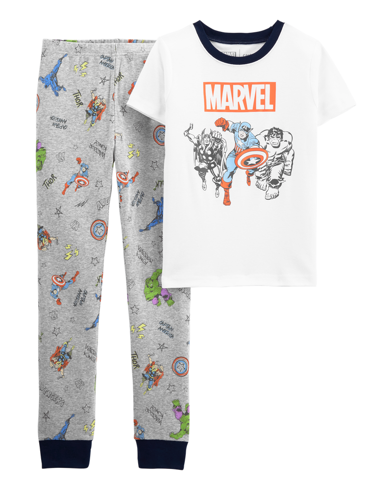 Kid 2-Piece ©MARVEL 100% Snug Fit Cotton Pajamas, image 1 of 3 slides