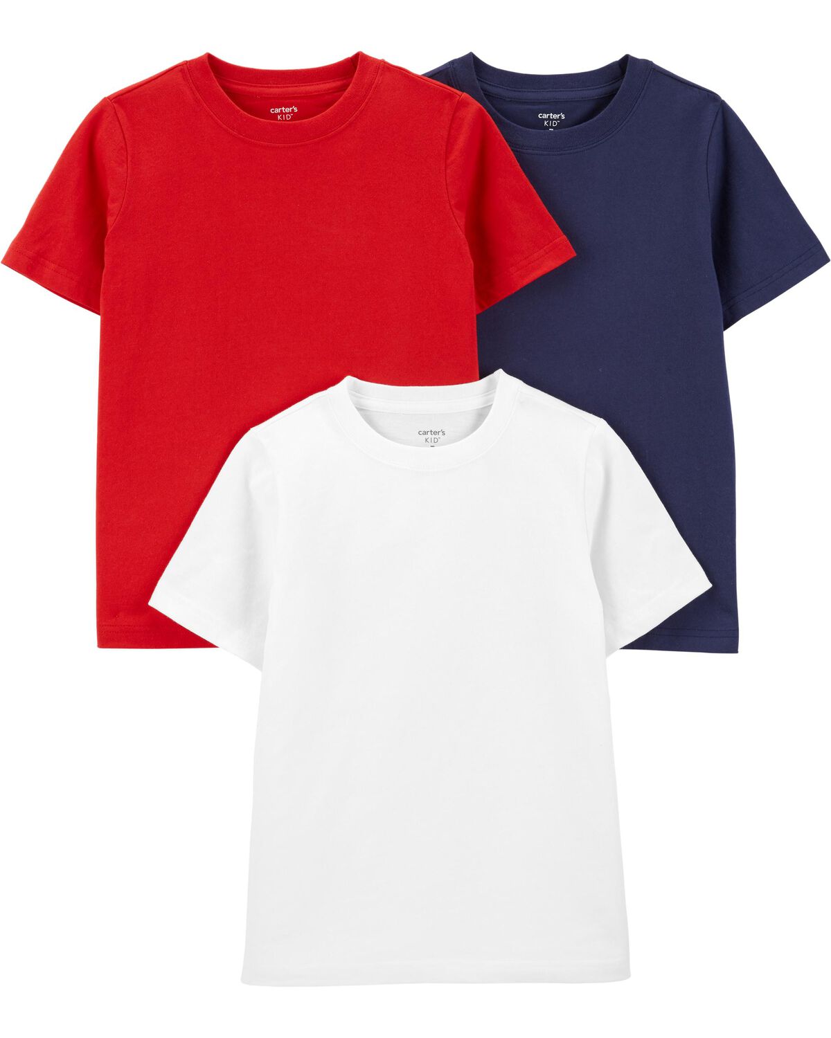 Red/White/Navy Kid 3-Pack Jersey Tees | carters.com