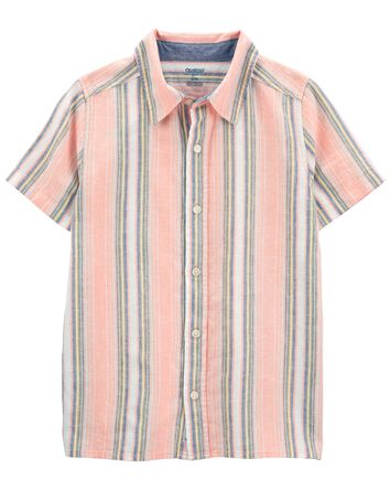 Kid Plaid Button-Front Shirt Made With LENZING™ ECOVERO™ , 