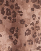 Girls Leopard Print Long-Sleeve Fashion Jacket - Brown, image 2 of 3 slides
