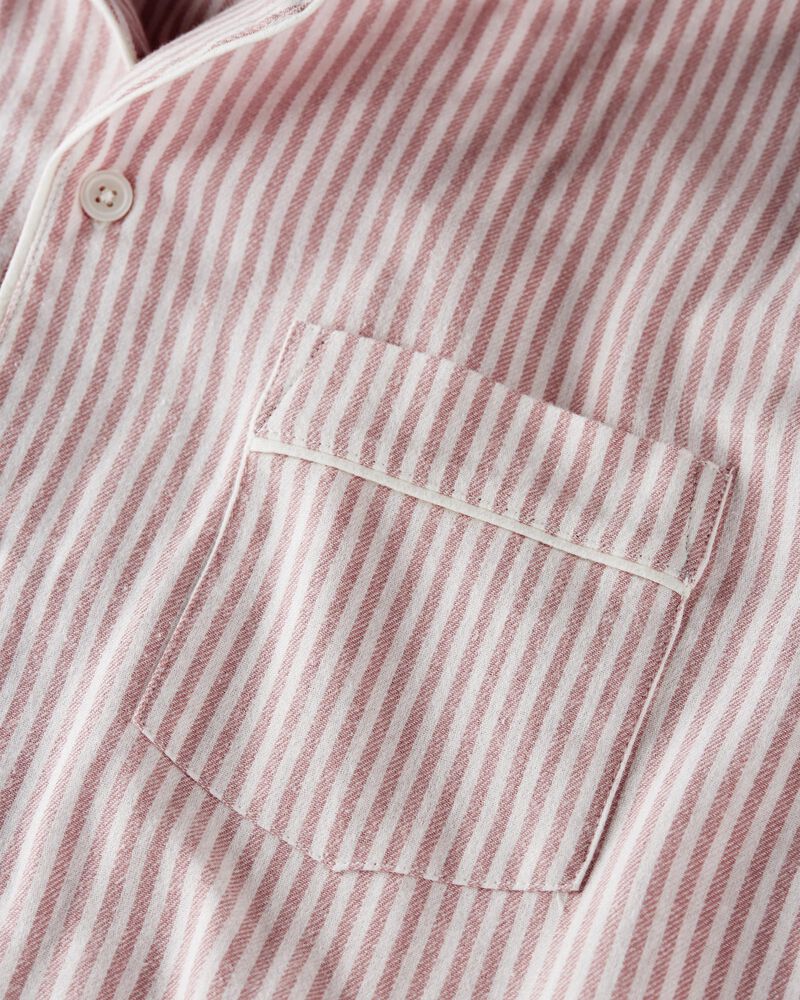 Adult  Women's Organic Cotton Button-Front Pajamas Set, image 2 of 5 slides