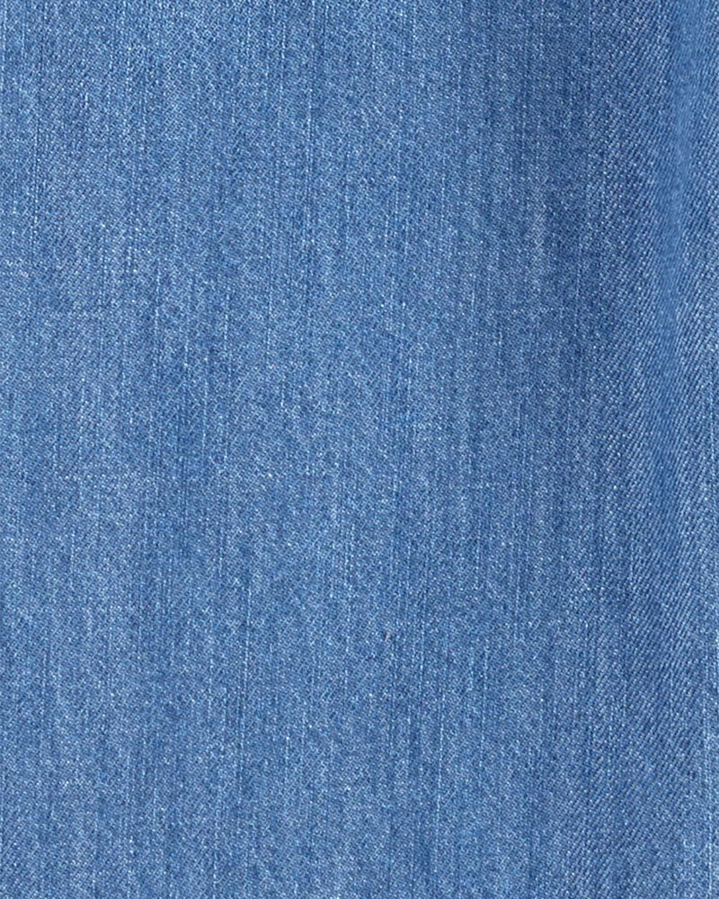 Kid Knit-Like Denim Drawstring Joggers
, image 3 of 5 slides