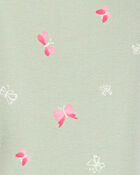 Baby Girl Floral Stretch Leggings - Green, image 3 of 5 slides