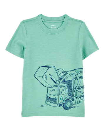 Toddler Construction Short-Sleeve Graphic Tee - Green, 