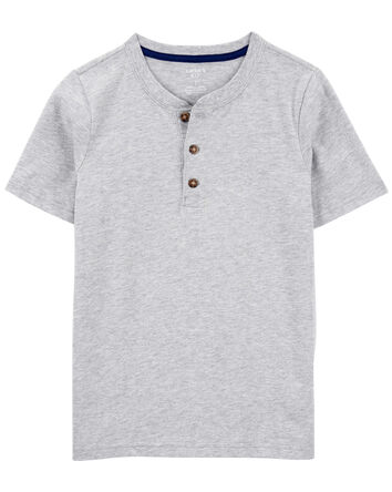 Kid Short-Sleeve Henley Tee, 