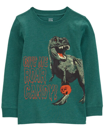 Kid Dinosaur Halloween Graphic Tee, 