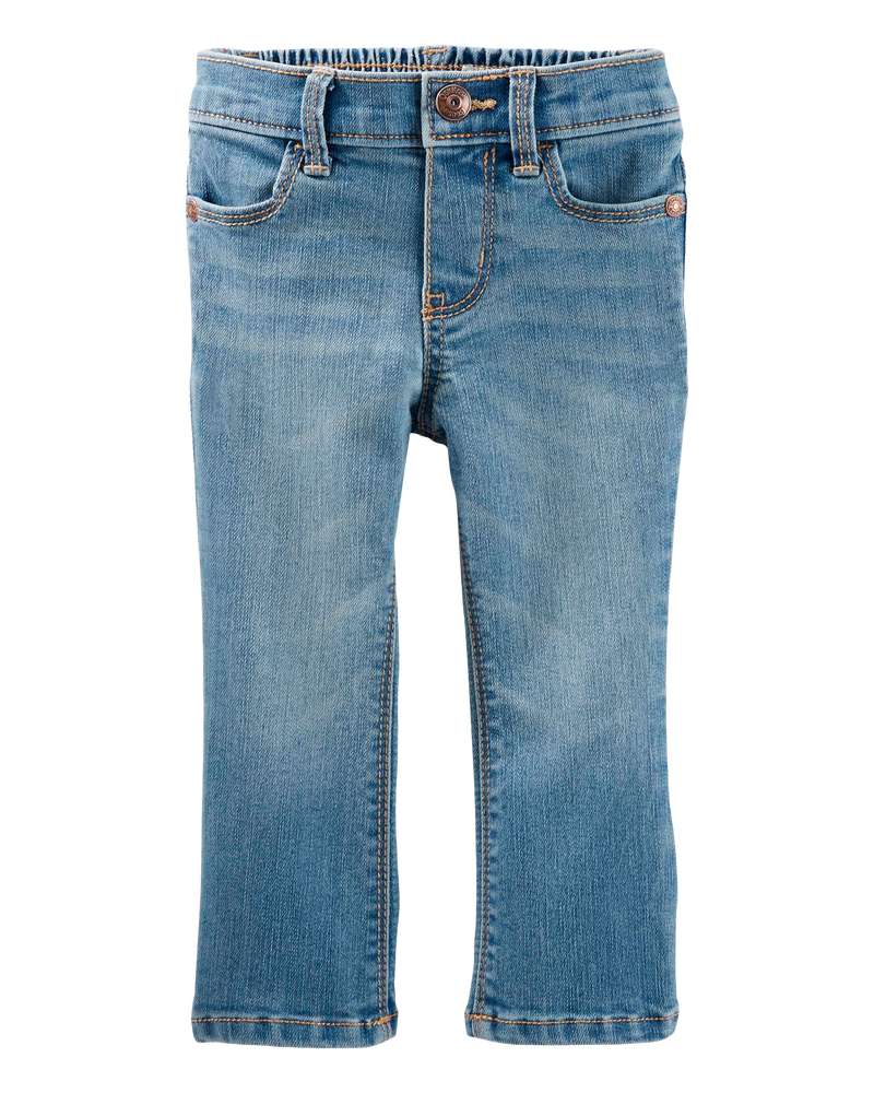 Baby Light Blue Wash Boot-Cut Jeans, image 1 of 4 slides