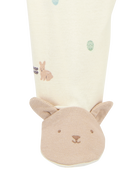 Baby Bunny 2-Way Zip Cotton Sleep & Play Pajamas - Cream, image 3 of 4 slides