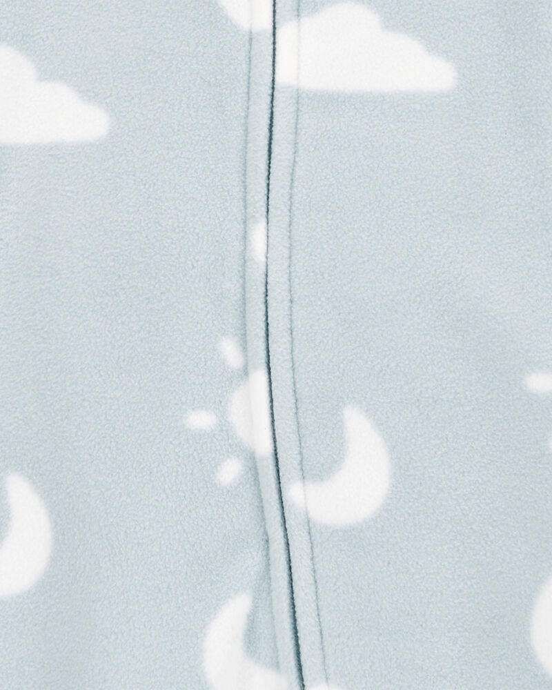 Baby Cloud Fleece Zip-Up Footie Sleep & Play Pajamas, image 2 of 4 slides