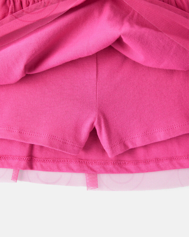 Toddler Girl Smile Long-Sleeve Top & Tulle Skirt Set - Grey/Pink, image 3 of 6 slides