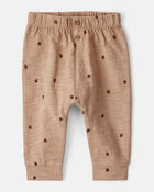 Baby 2-Piece Acorn Thanksgiving Print Cotton Long-Sleeve Tee & Pant Set - White, image 2 of 6 slides