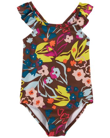 Toddler 1-Piece Floral Swimsuit, 