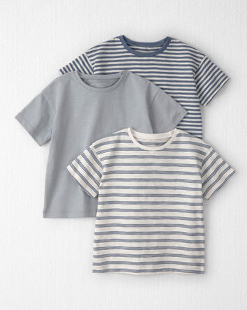 Toddler Boy 3-Pack Organic Cotton Tees in Stripes, 