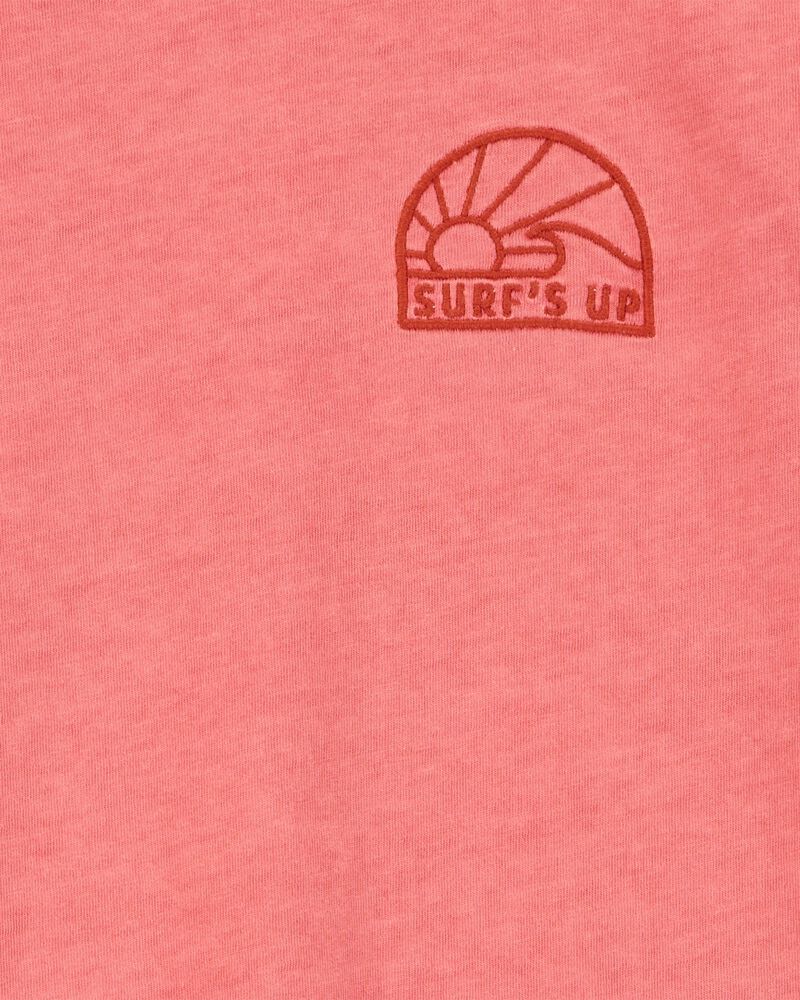 Kid Solid Short-Sleeve Tee - Red, image 2 of 4 slides
