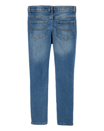 Kid Medium Blue Wash Skinny-Leg Jeans, 