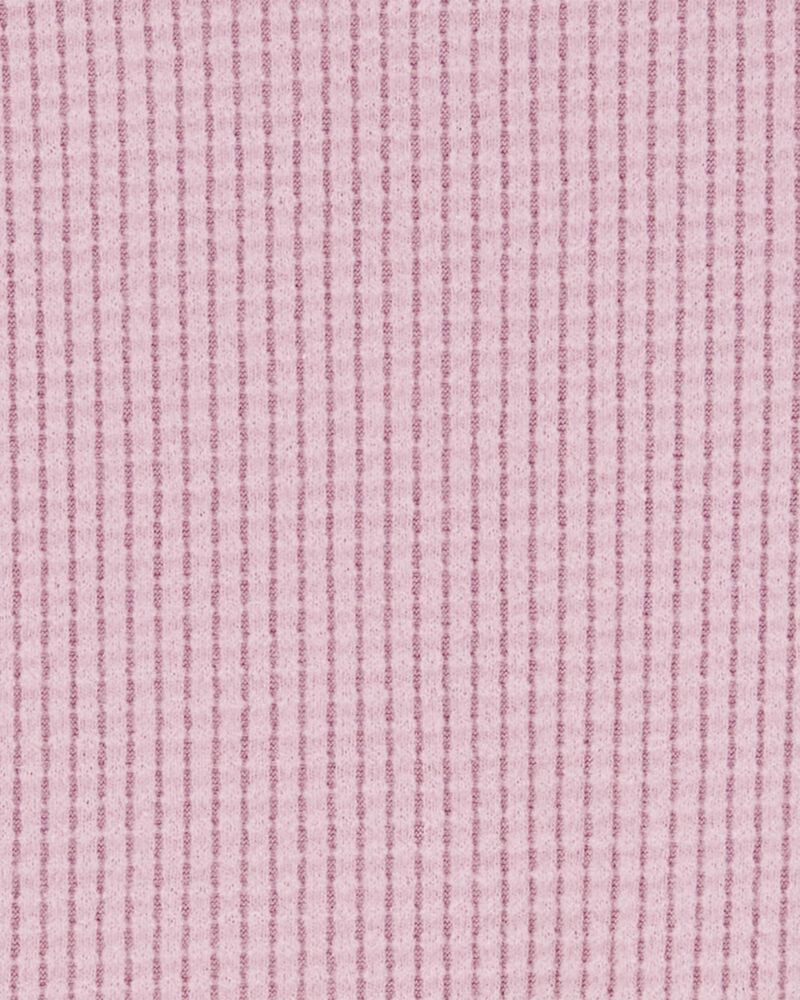 Baby Waffle Knit Thermal Peplum Top, image 2 of 3 slides