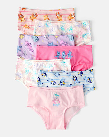 Toddler 7-Pack Bluey Brief Stretch Cotton Underwear, 