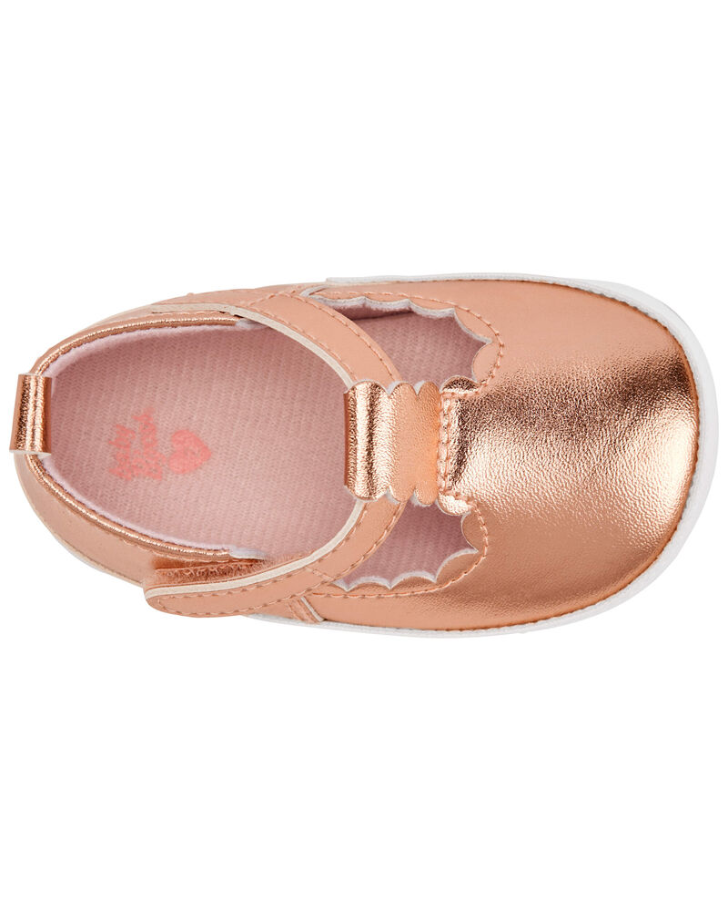 Baby Metallic Slip-On Crib Shoes, image 4 of 7 slides