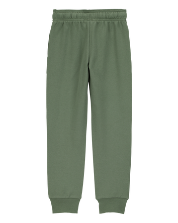 Kid Pull-On Drawstring Joggers - Green, 