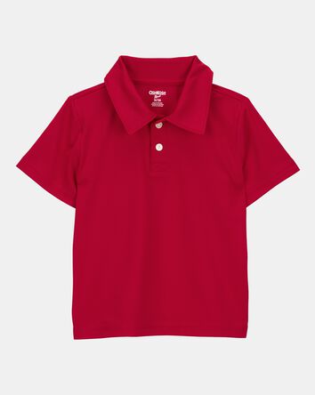 Toddler Active Uniform Polo Shirt in Moisture Wicking BeCool™ Fabric - Red, 