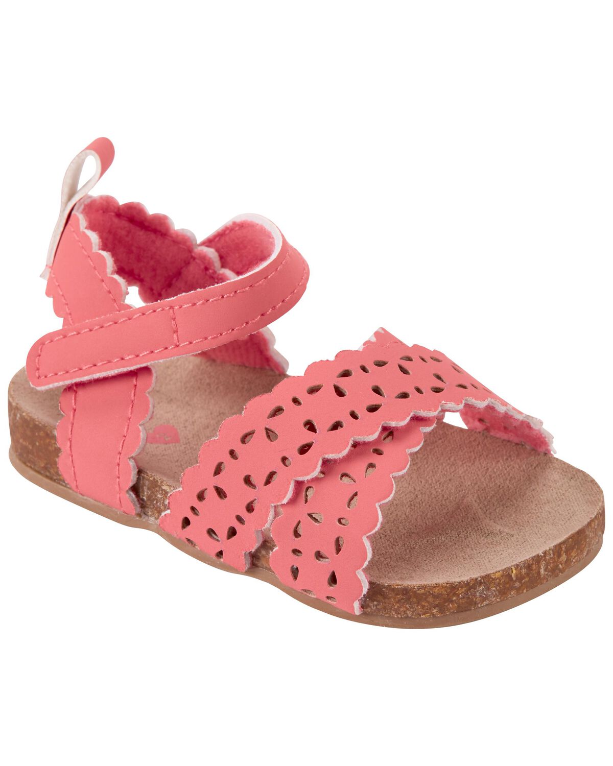 Coral Baby Faux Cork Sandals