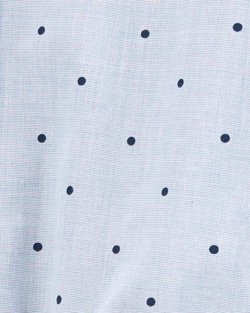 Baby Polka Dot Button-Front Bodysuit, image 3 of 4 slides