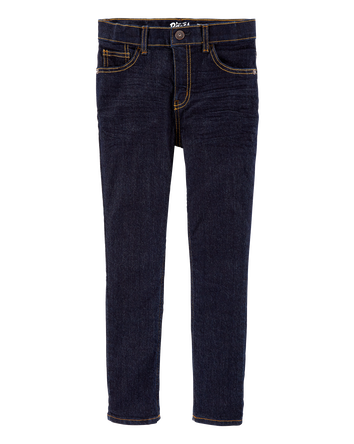 Kid Dark Blue Wash Skinny-Leg Jeans , 