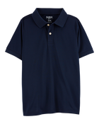 Kid Navy Piqué Polo Shirt, image 1 of 3 slides