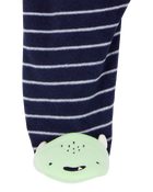 Baby Monster Fleece Zip-Up Footie Sleep & Play Pajamas, image 3 of 5 slides