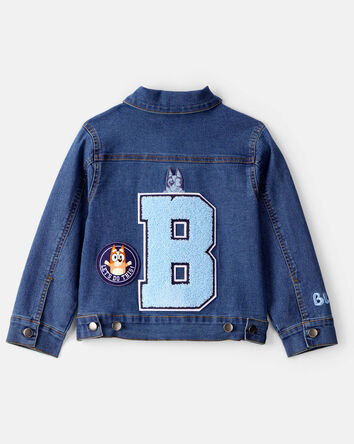 Toddler Bluey Denim Jacket - Medium Wash, 