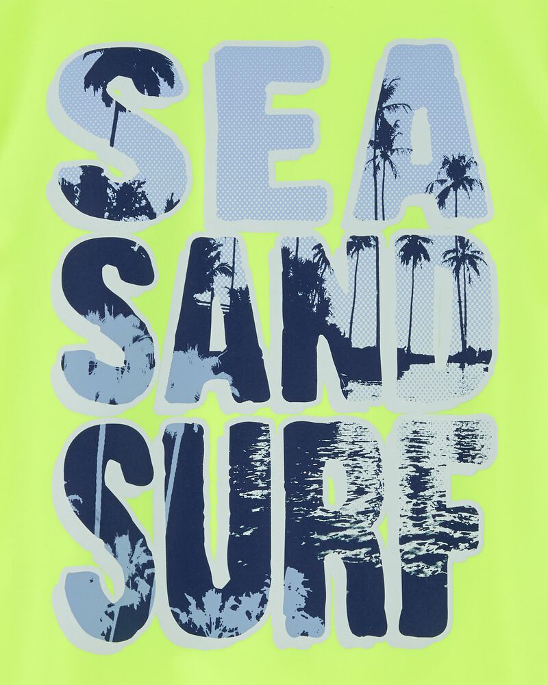 Kid Surf Neon Rashguard, image 2 of 3 slides