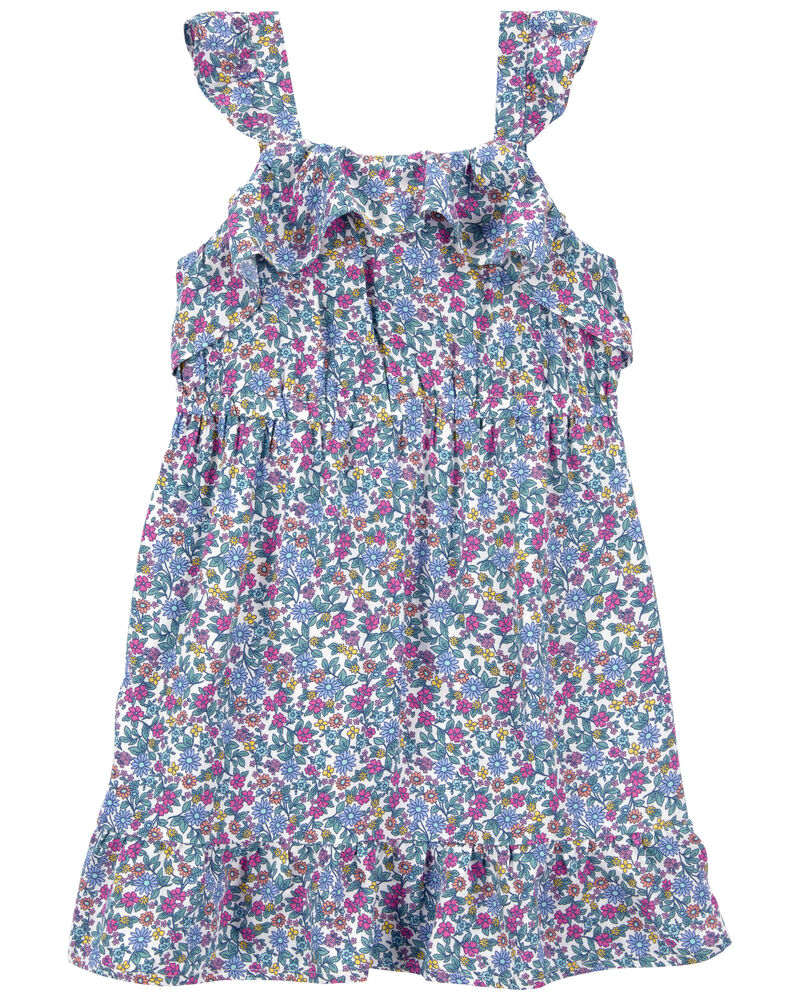 Toddler Floral Print Sundress Made With LENZING™ ECOVERO™ , image 1 of 3 slides