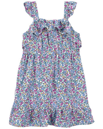 Toddler Floral Print Sundress Made With LENZING™ ECOVERO™ , 