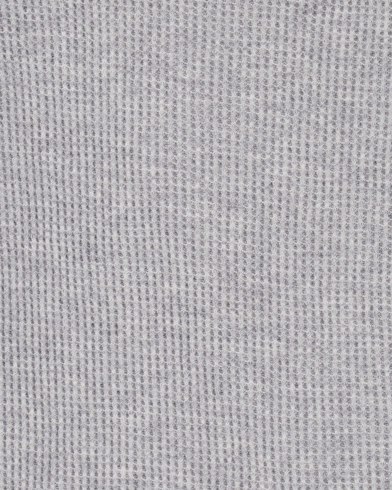 Baby Waffle Knit Long-Sleeve Bodysuit, image 2 of 3 slides